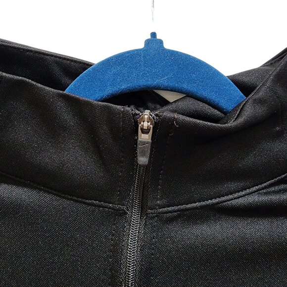 Nike Men's Dri Fit Black Gray Full Zip Track Jacket Shirt Size M 2 Pockets - Picture 9 of 12
